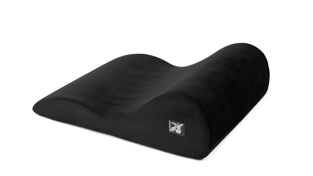 Hipster Black Microvelvet contoured sex pillow for pleasure