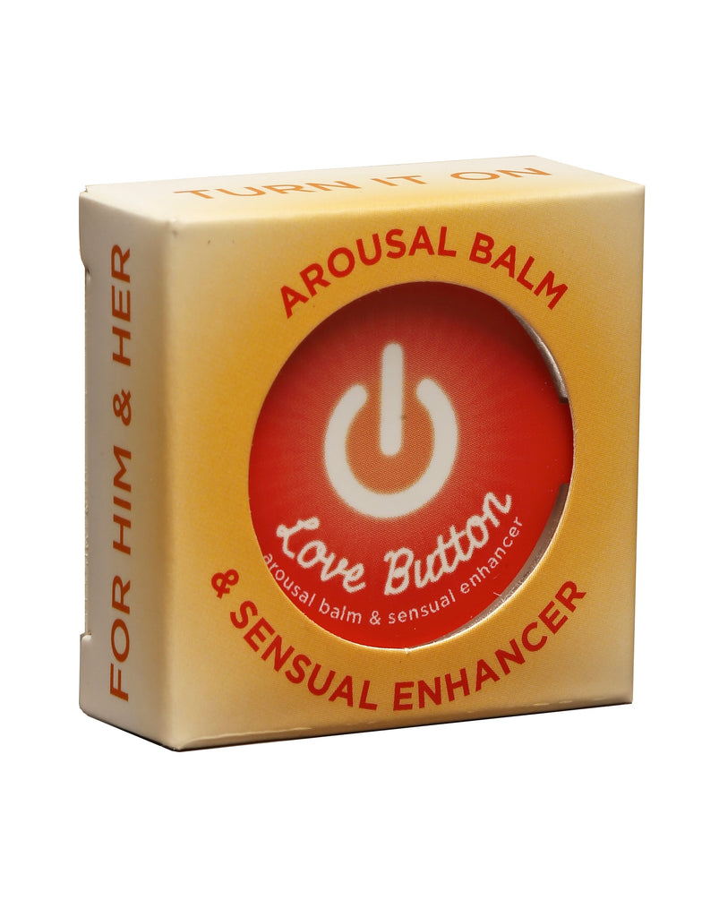 Love Button Tin 0.45oz / 12.75 g sensual enhancer in packaging