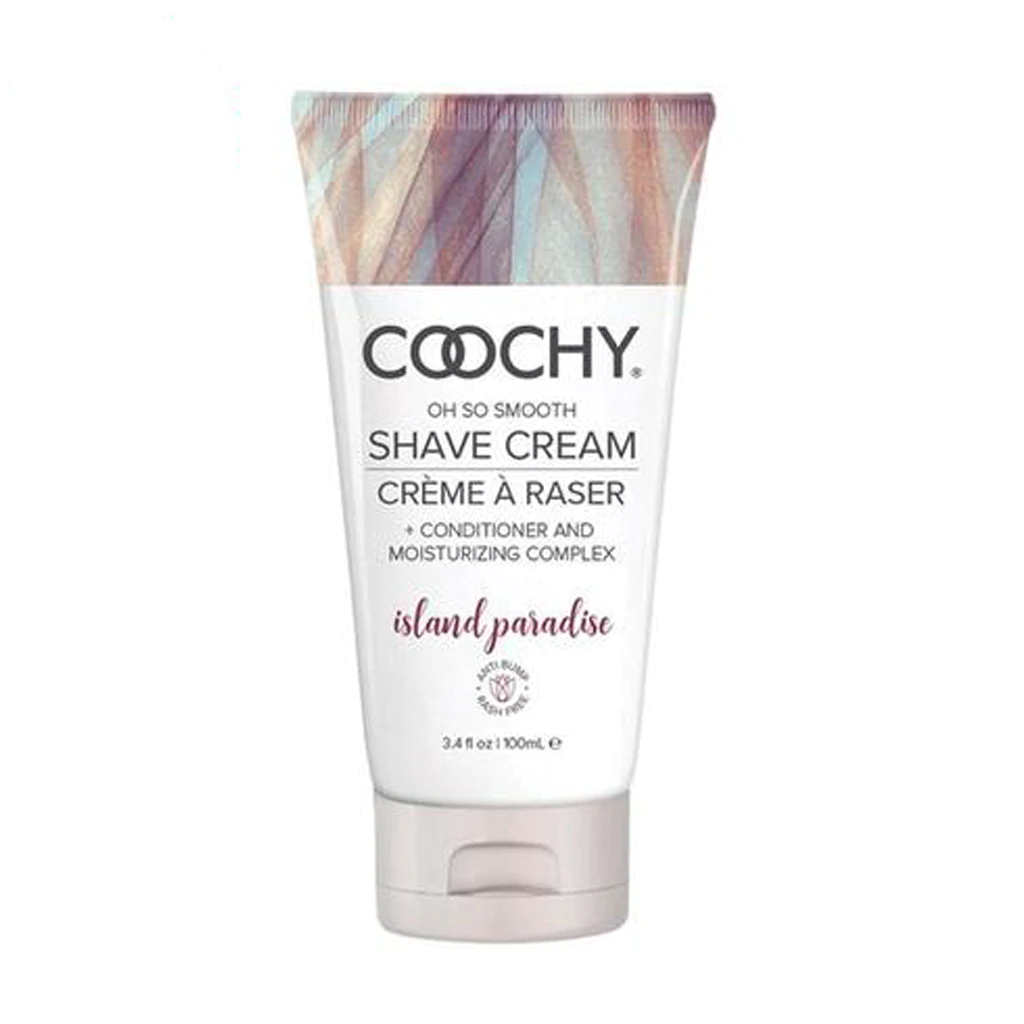 Coochy Cream - Island Paradise 3.4oz, premium shave cream for smooth skin