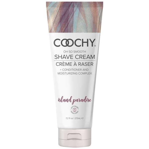 Coochy Cream - Island Paradise 7.2oz for smooth shaving, ideal for pleasure toys Idaho.