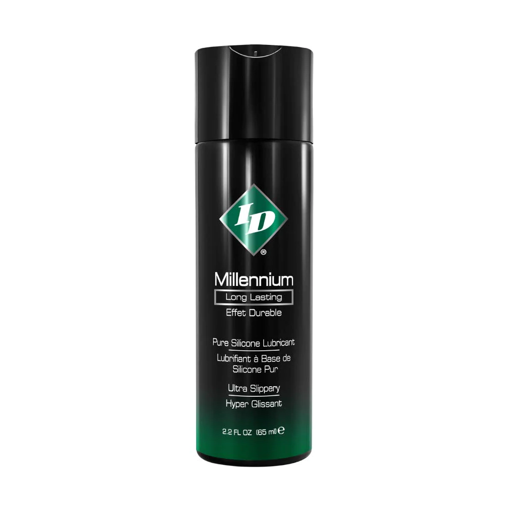 ID Millennium 2.2 FL OZ (65ML) silicone lube for enhanced pleasure, perfect for sex toys and intimate wellness.