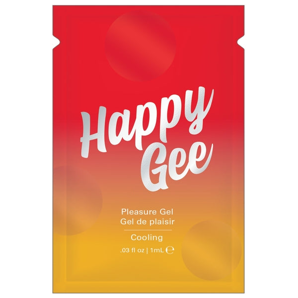 HAPPY GEE  COOLING PLEASURE GEL - FOIL - 0.03 fl oz | 1 mL packaging for pleasure toys Idaho