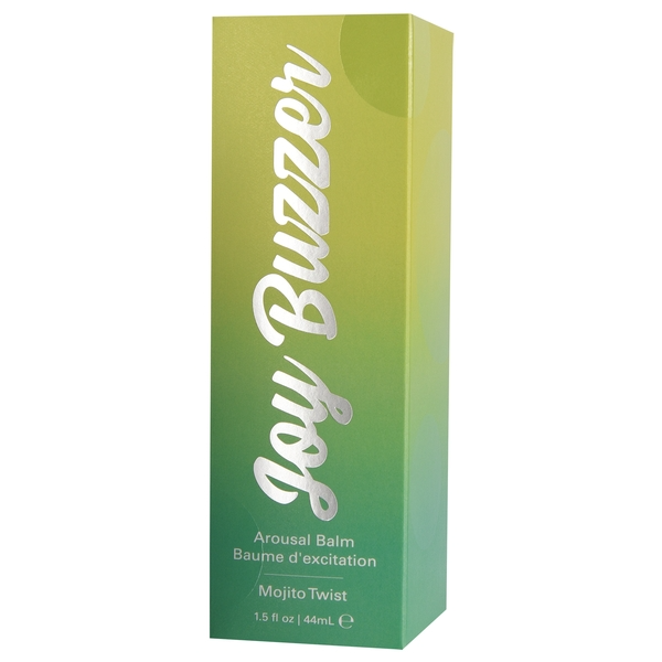 JOY BUZZER Clitoral Arousal Balm - Mojito Twist 1.5oz | 44mL, cooling kissable lotion for intimacy, buy sex toys in Idaho.
