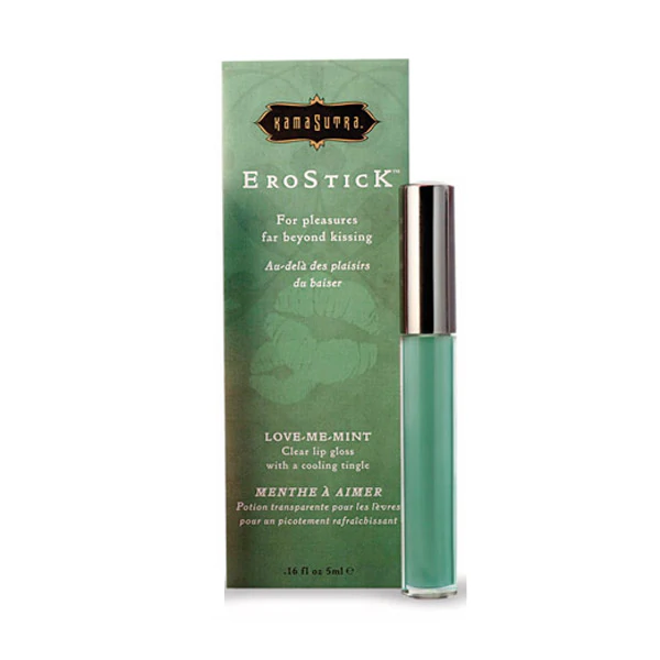 Erostick Love-Me-Mint clear lip gloss for sensual pleasure