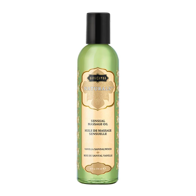 Naturals Massage Oil Vanilla Sandalwood (8oz) for sensual massage