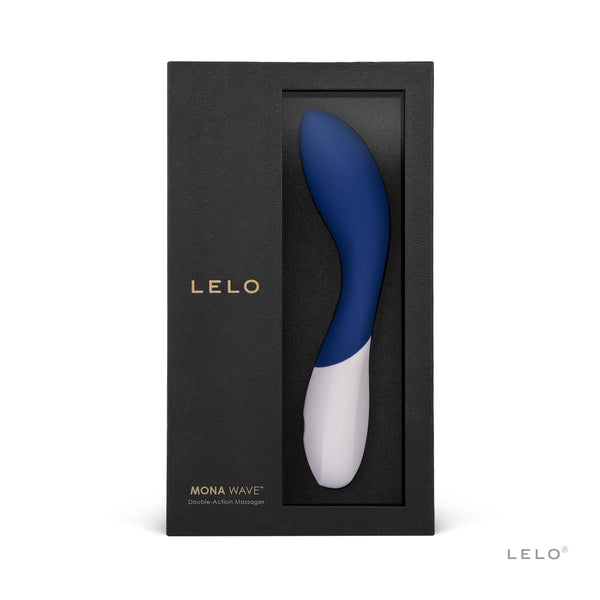 Mona Wave Midnight Blue luxury sex toy in elegant packaging