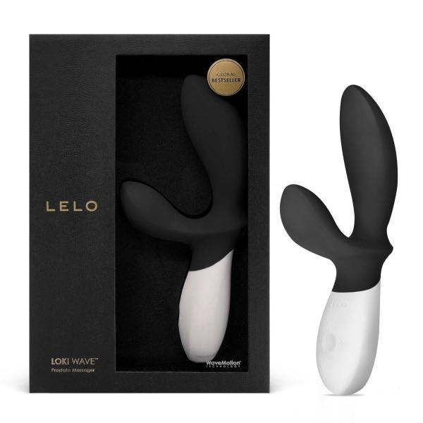 Loki Wave Obsidian Black prostate massager in premium box