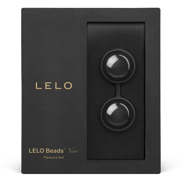 LELO Beads Noir pleasure set in elegant black packaging.
