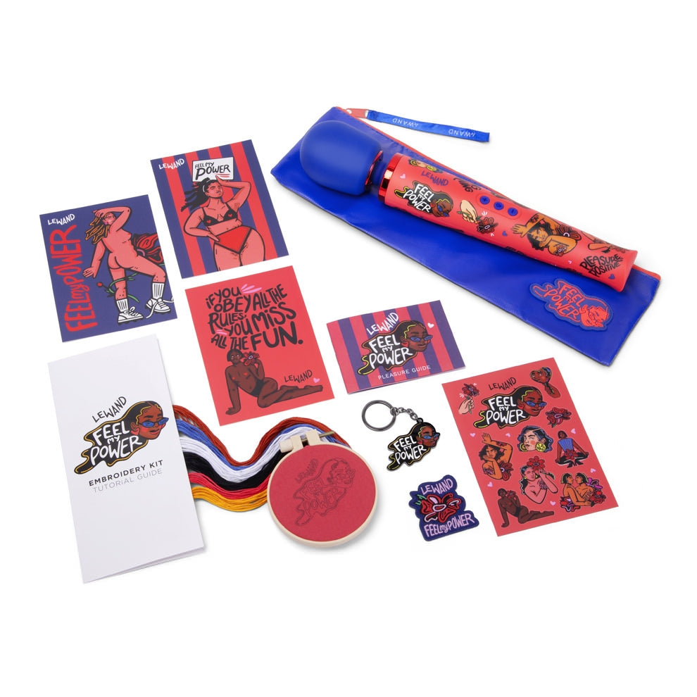 Feel My Power x Kelly Malka wand and accessories set