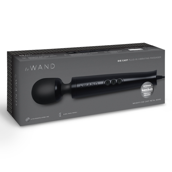 Die Cast Plug-In Vibrating Massager - Black for sex toys Idaho