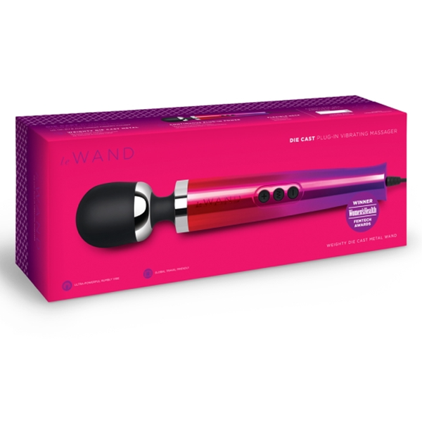 Die Cast Plug-In Vibrating Massager - Ombre packaging, sex toys Idaho