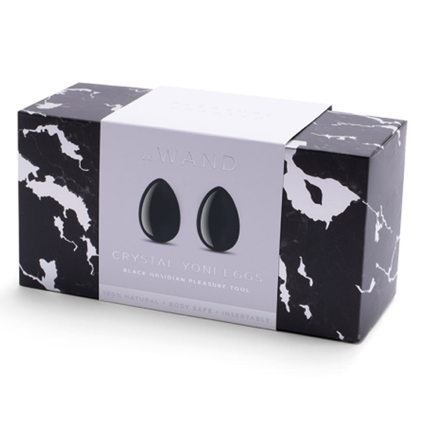 Crystal Yoni Eggs - Black Obsidian set for intimate wellness, premium sex toys for women, discreet delivery sex toys.