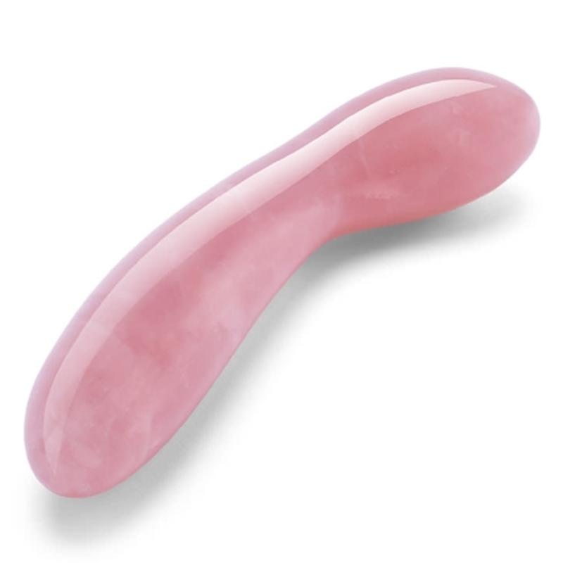 Crystal G Wand - Rose Quartz, a premium crystal wand vibrator for G-spot stimulation and intimate wellness.