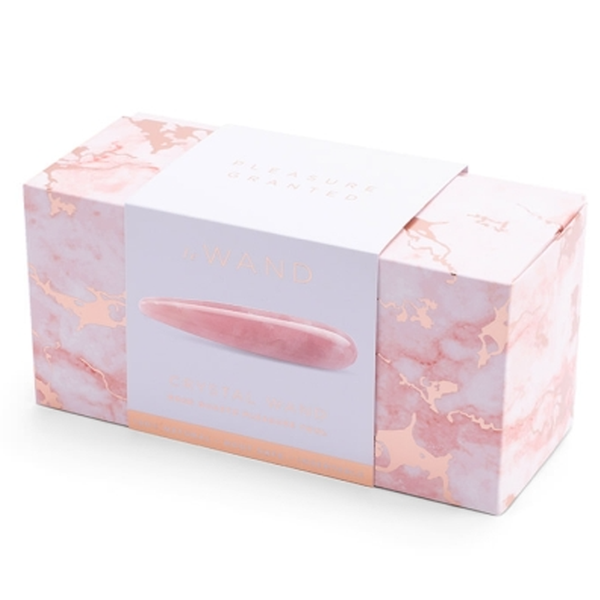 Crystal Wand - Rose Quartz packaging, premium sex toys for couples and individuals, discreet delivery for intimate wellness.