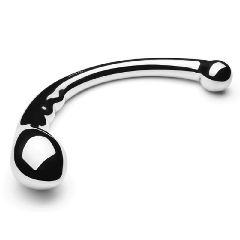 Hoop stainless steel wand vibrator for enhanced pleasure; perfect for solo or couple's intimate moments.