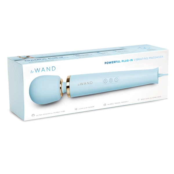 Plug-In Vibrating Massager - Sky Blue for discreet pleasure, sex toys Idaho