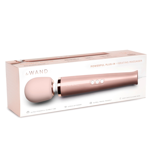 Plug-In Vibrating Massager - Rose Gold for couples toys Idaho