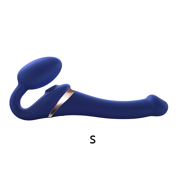 MULTI ORGASM BENDABLE STRAP-ON - S - NIGHT BLUE for pleasure and intimacy.