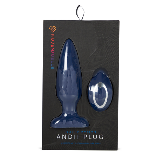 ANDII PLUG - NAVY BLUE in packaging for adult toys Idaho