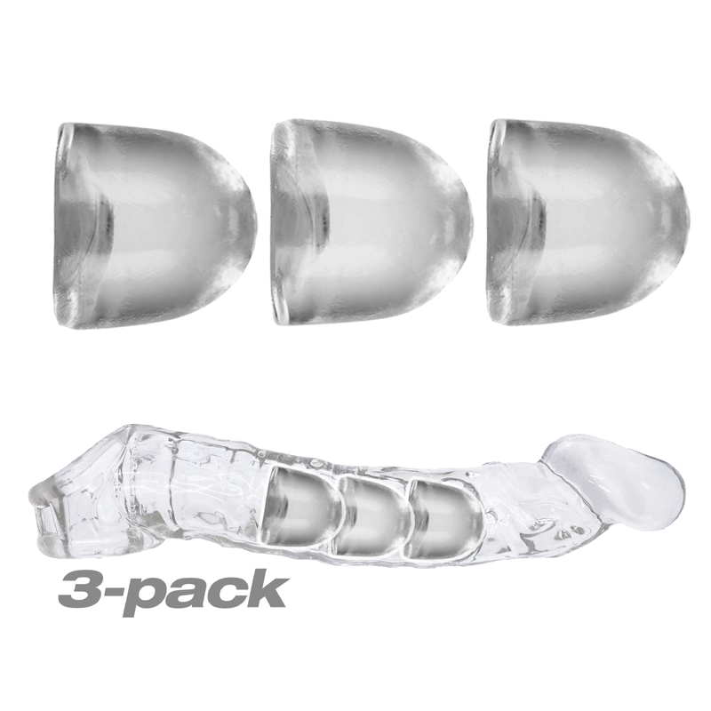 ADJUSTFIT INSERT 3-pack cocksheath inserts - Clear for sex toys Idaho