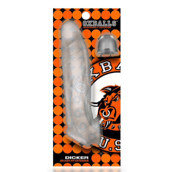 DICKER cocksheath, CLR ICE in packaging showcasing its premium adult toy design for enhancing pleasure.