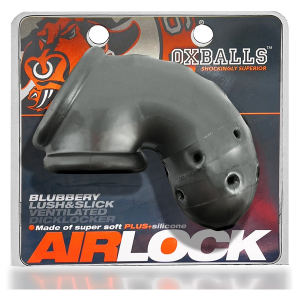 AIRLOCK, air-lite vented chastity, STEEL for Boise sex toys