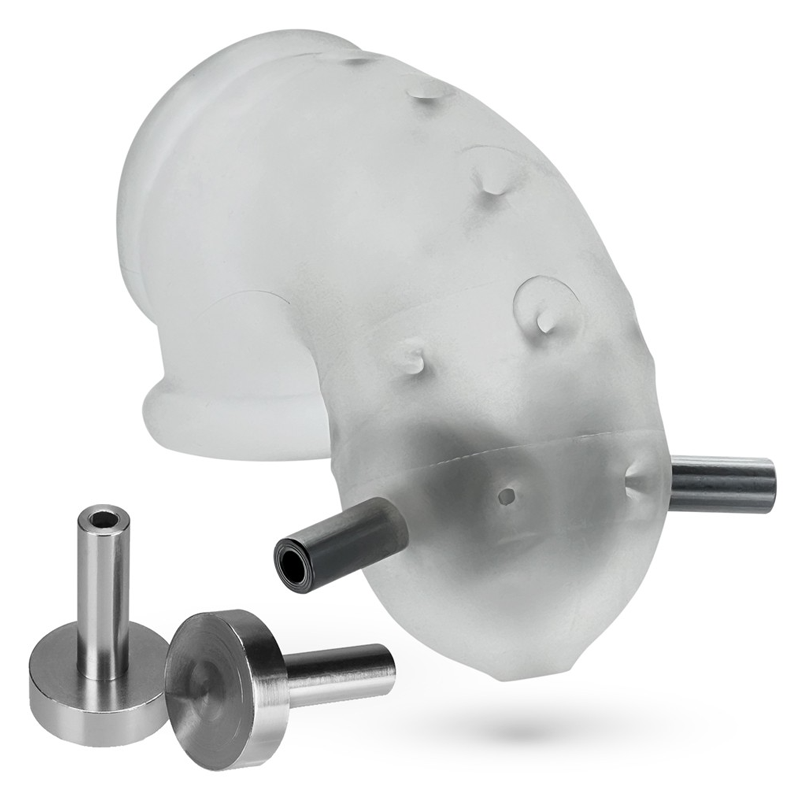AIRLOCK ELECTRO, air-lite vented chastity, CLEAR ICE for pleasure toys Idaho
