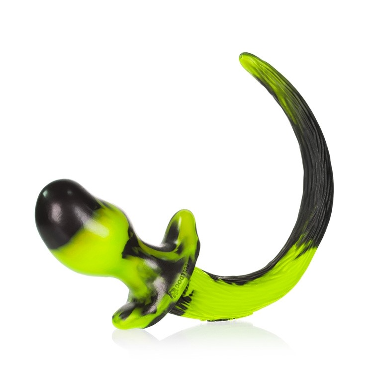 BEAGLE, puppy tail buttplug, ACID SWIRL, Medium - premium sex toys Idaho
