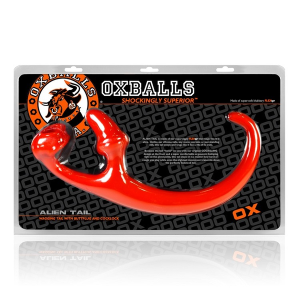 ALIEN TAIL, butt plug + sling, RED, sex toys Idaho, buy sex toys online Idaho
