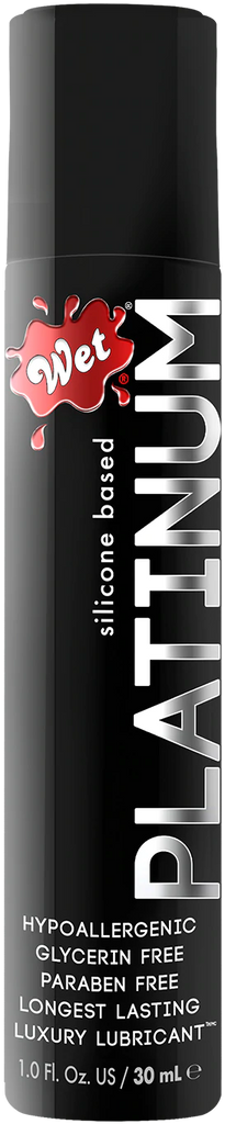 Platinum® Silicone Lubricant 1 Fl. oz./30mL, premium intimate product for sexual health and pleasure toys.