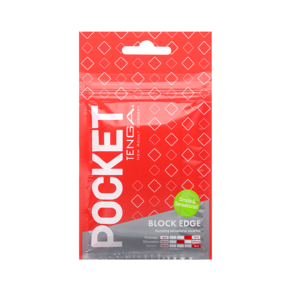 POCKET TENGA BLOCK EDGE disposable masturbation sleeve
