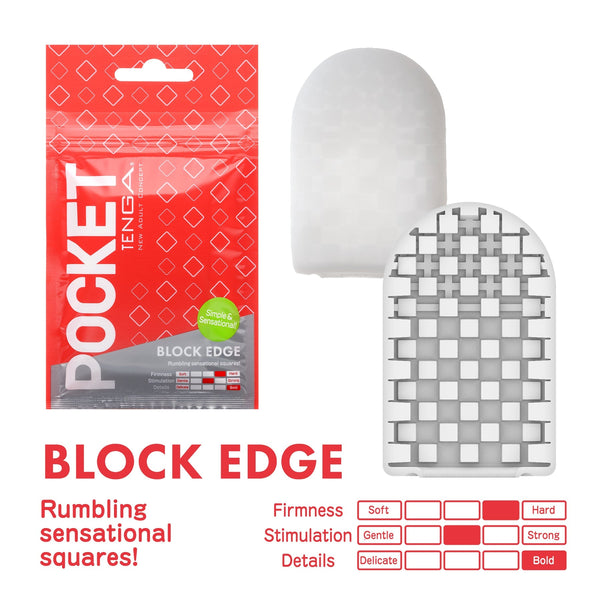 POCKET TENGA BLOCK EDGE - disposable mobile sex toy Idaho