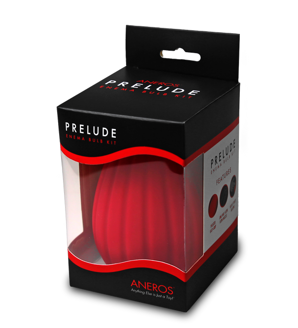 Prelude Enema Bulb Kit packaging for anal pleasure toys Idaho