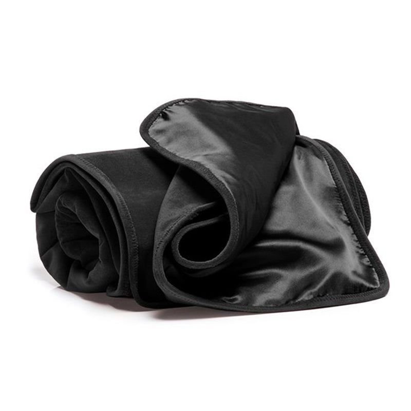 Fascinator Throw Black Microvelvet - Regular Size for intimacy toys Idaho