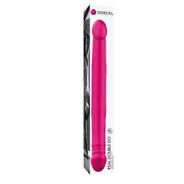 REAL DOUBLE DO double-ended dildo from Dorcel in pink packaging