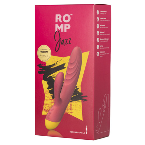 ROMP Jazz rabbit vibrator for pleasure in Idaho. Discreet sex toys.