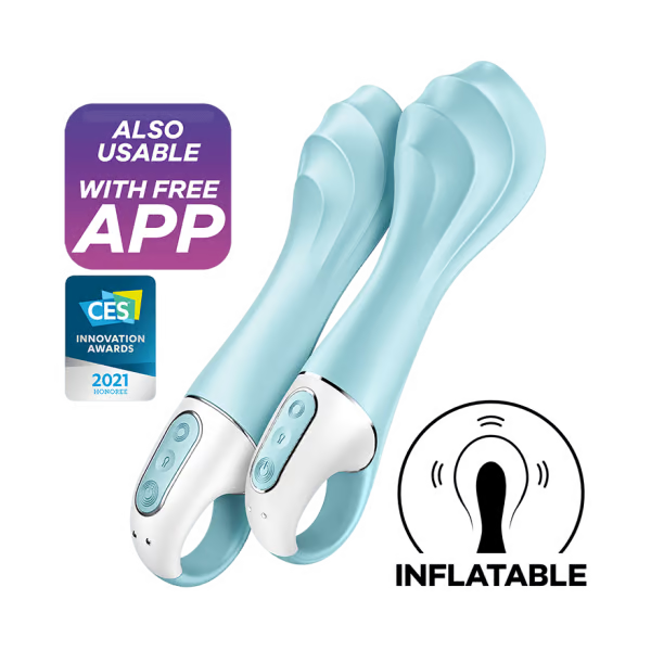 Air Pump Vibrator 5+ Blue for couples toys Idaho and app control
