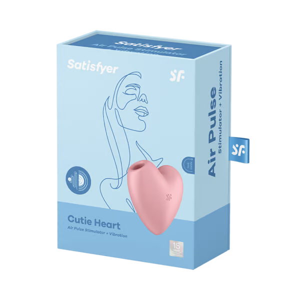 Cutie Heart - Light Red sex toy in packaging, discreet adult toy for couples in Idaho.