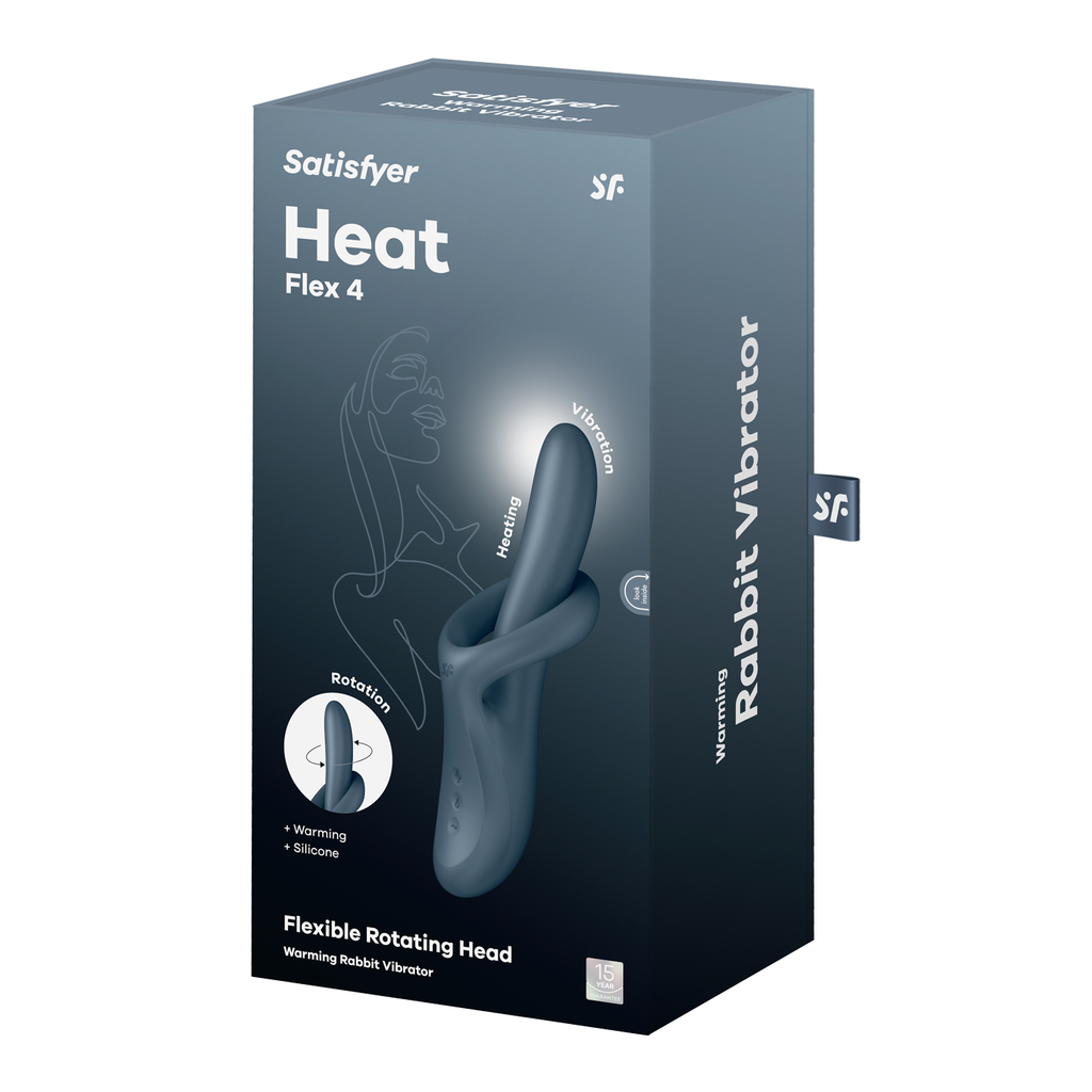 Heat Flex 4 - Grey rabbit vibrator for intimate pleasure toys Idaho