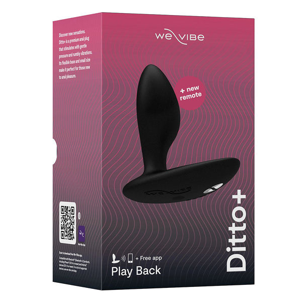 Ditto+ Satin Black packaging for anal vibrator in Idaho