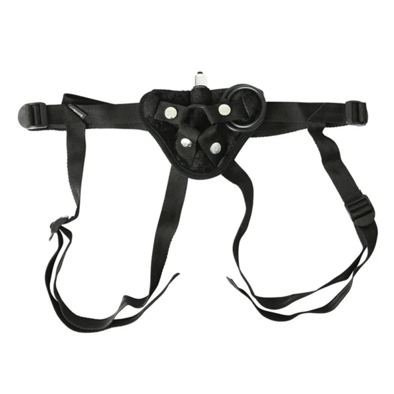 Vibrating Velvet Strap On harness for enhanced pleasure Idaho