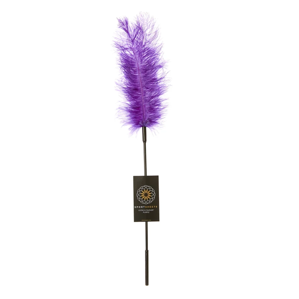 Ostrich Tickler - Purple, a luxurious sex toy for couples, perfect for teasing and playfulness in intimate wellness.