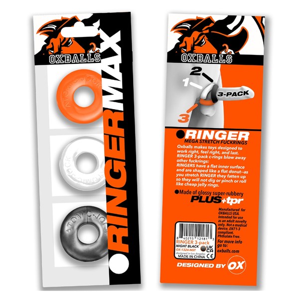 RINGER MAX, HAZ 3-pack in vibrant colors for better pleasure toys Idaho
