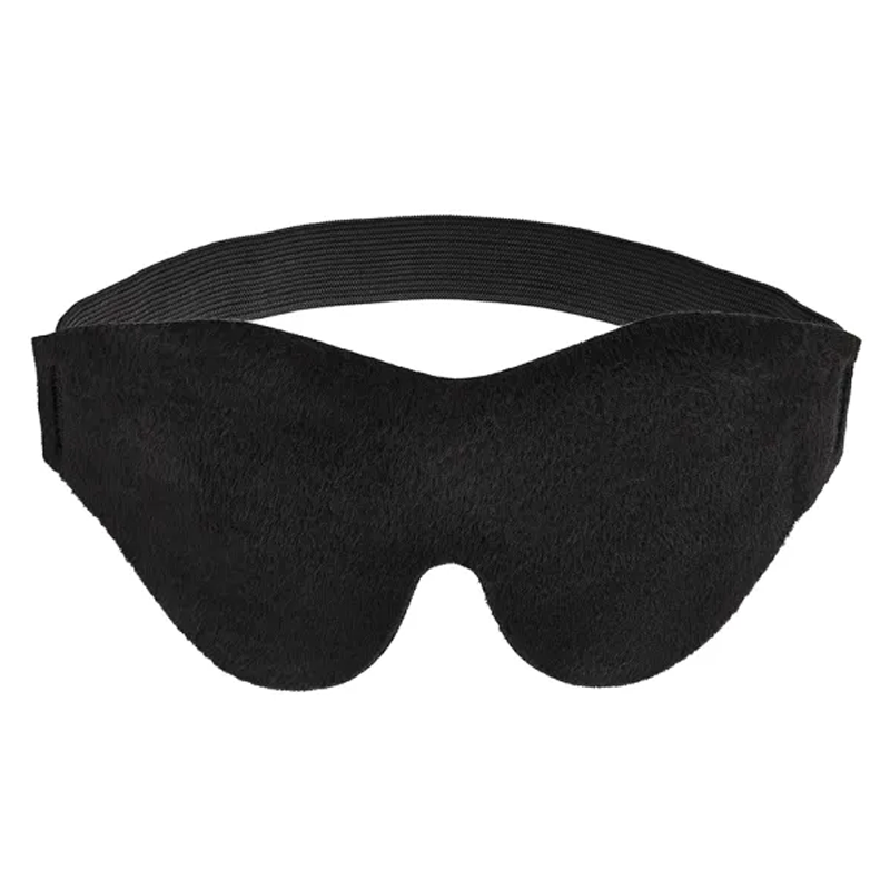 Soft Blindfold, Black - premium BDSM accessory for sensory play