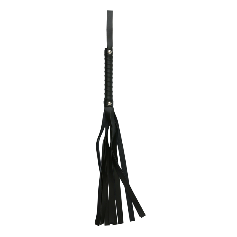 Black Faux Leather Flogger for couples toys Idaho