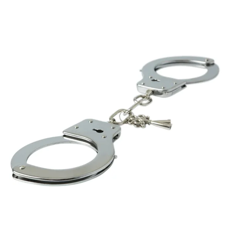 Classic Metal Handcuffs for couples sex toys, perfect for exploring fantasies in light bondage play.