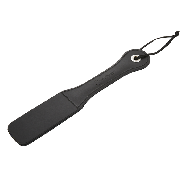12” Leather Slut Impression Paddle for impact play and BDSM