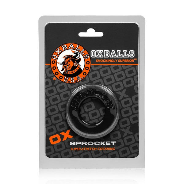 SPROCKET, cockring - BLACK packaging for pleasure toys Idaho