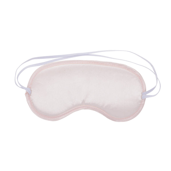 Peaches ‘n CreaMe Blindfold, a peach satin sleep mask for couples, enhancing sensory play and intimacy with adult toys.