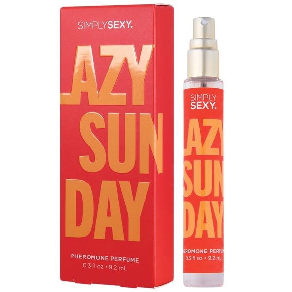 LAZY SUNDAY Pheromone Infused Perfume - Lazy Sunday 0.3oz | 9.2mL in a sleek bottle with vibrant packaging.